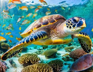 Obrázek z Magnet 3D 7x9cm - mořská želva (25) 